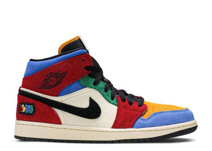 Jordan 1 Mid SE Fearless Blue the Great (WORN)