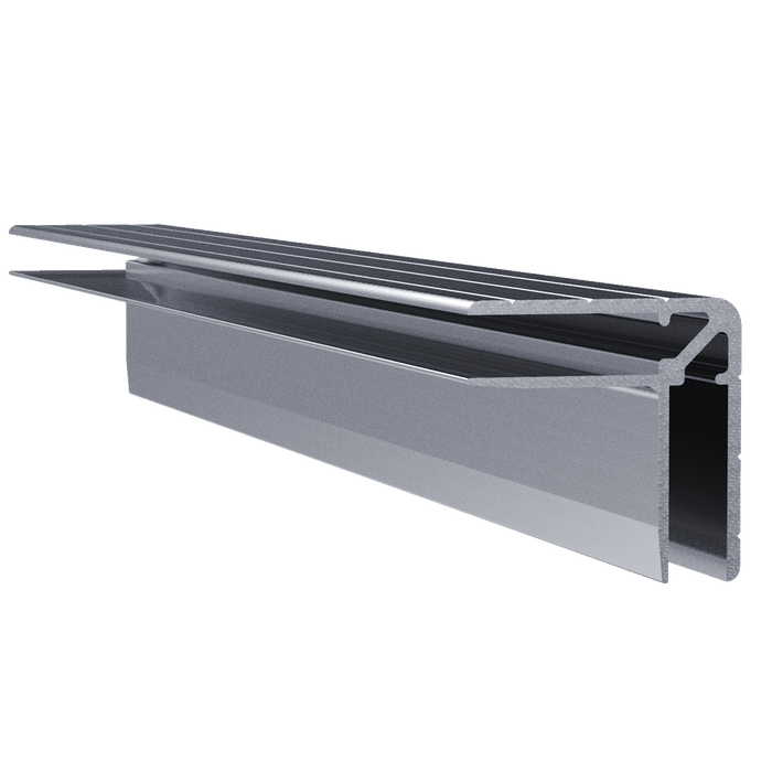 1/4-inch Aluminum Long Leg Double Angle Extrusion, 10 Feet Length