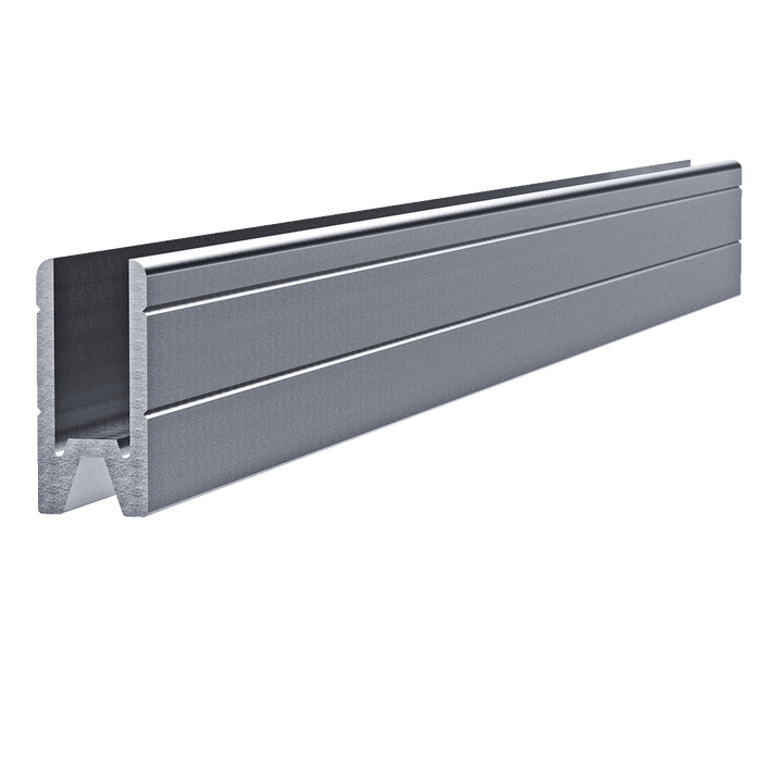 1/4-inch Aluminum Long Leg Groove Extrusion, 10 Feet Length