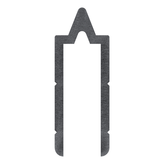 1/4-inch Aluminum Long Leg Tongue Extrusion, 10 Feet Length