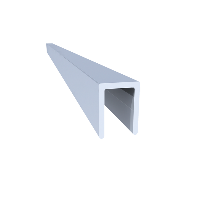1/4-inch Aluminum U-Cap Extrusion, 10 EACH Length