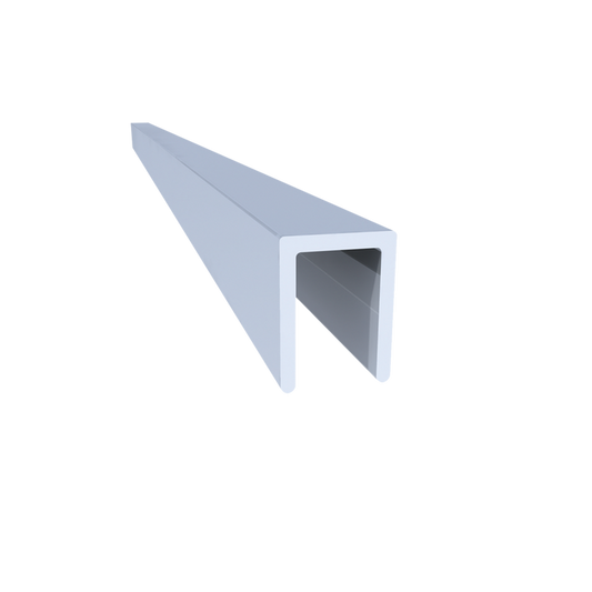 1/4-inch Aluminum U-Cap Extrusion, 10 EACH Length