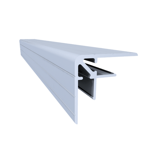 1/4-inch Aluminum Wide Slot Double Angle Extrusion, 10 Feet Length
