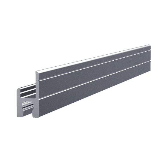 1/4-inch Aluminum Wide Slot Extrusion for Water Resistant Seal, 10 EACH Length