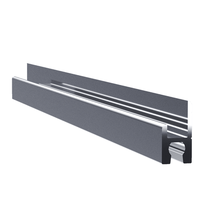 1/4-inch Aluminum Wide Slot Extrusion for Water Resistant Seal, 10 EACH Length