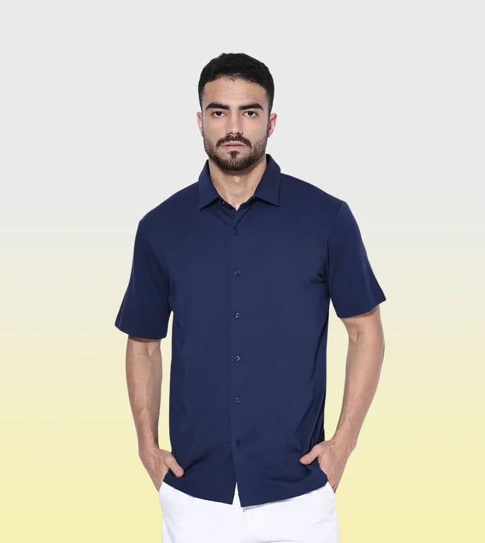 Half Sleeve / Navy / S