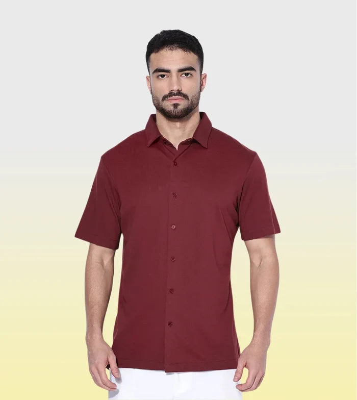 Half Sleeve / Maroon / S