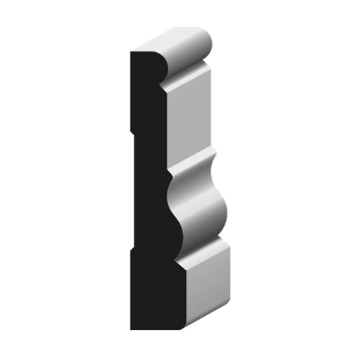 3-1/2″ Primed MDF Colonial Casing Casing MDF Novo Building Products