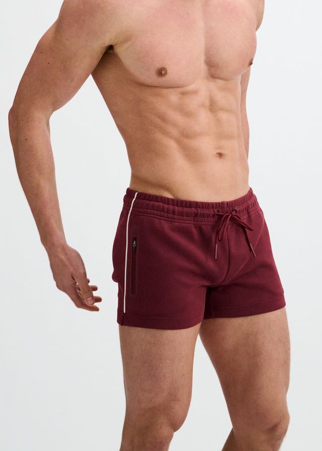 3.5" STRETCH SHORT W/ CONTRAST PIPING