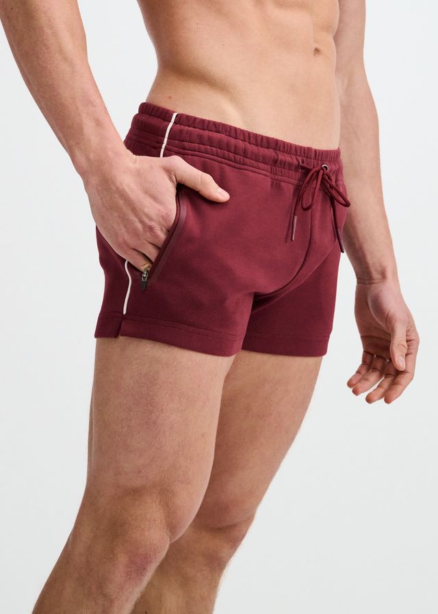 3.5" STRETCH SHORT W/ CONTRAST PIPING