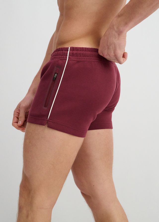3.5" STRETCH SHORT W/ CONTRAST PIPING