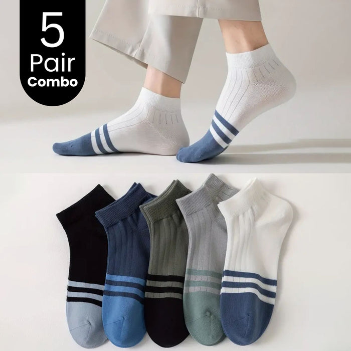 5-Pair Ankle Length Socks Combo Set