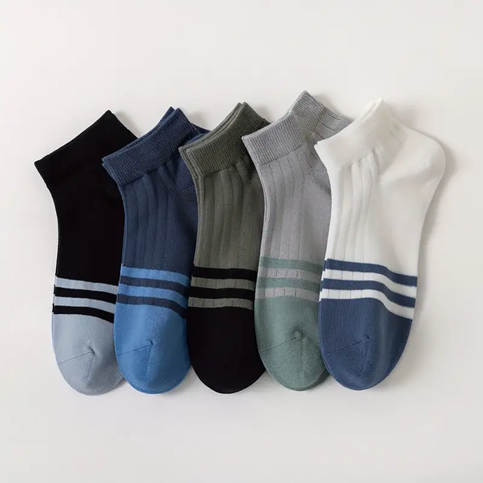 5-Pair Ankle Length Socks Combo Set