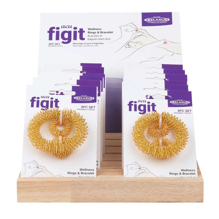 Acu Figit Wellness Rings & Bracelet (3-Piece Set)