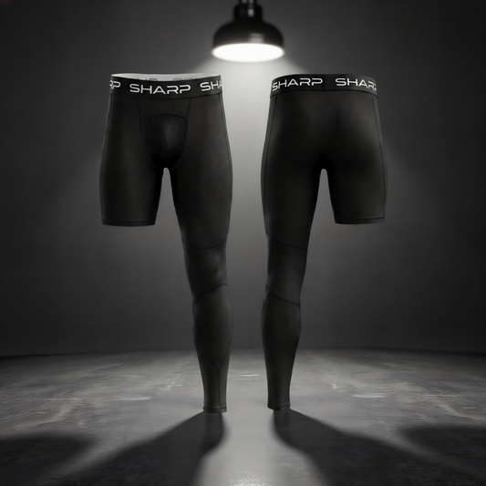 Adult 1 Leg Compression Pants - Black