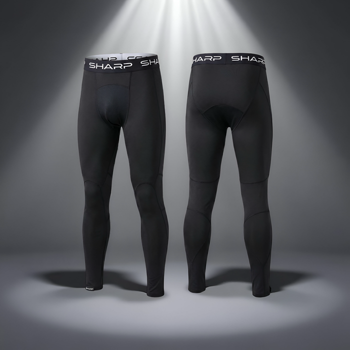 Adult Full Leg Compression Pants - Black