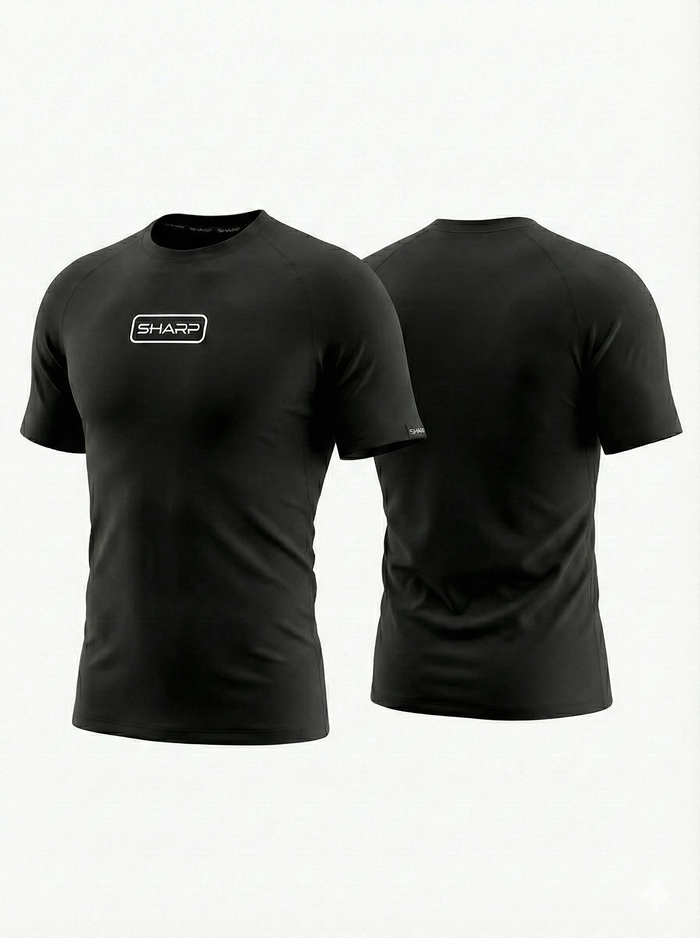 Adult Short Sleeve Compression Shirt - Black