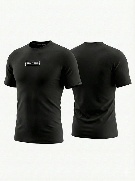 Adult Short Sleeve Compression Shirt - Black