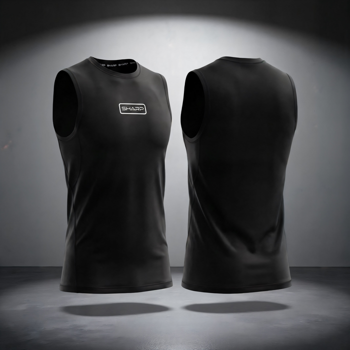 Adult Sleeveless Compression Shirt - Black