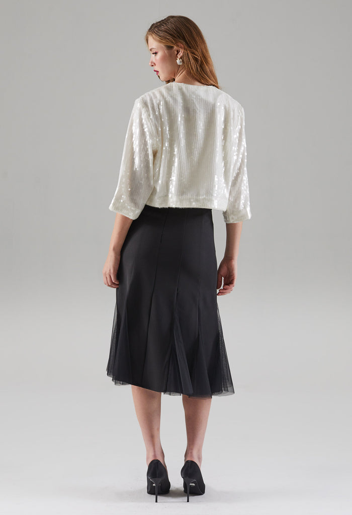 Agleam Shimmer Cardigan Jacket
