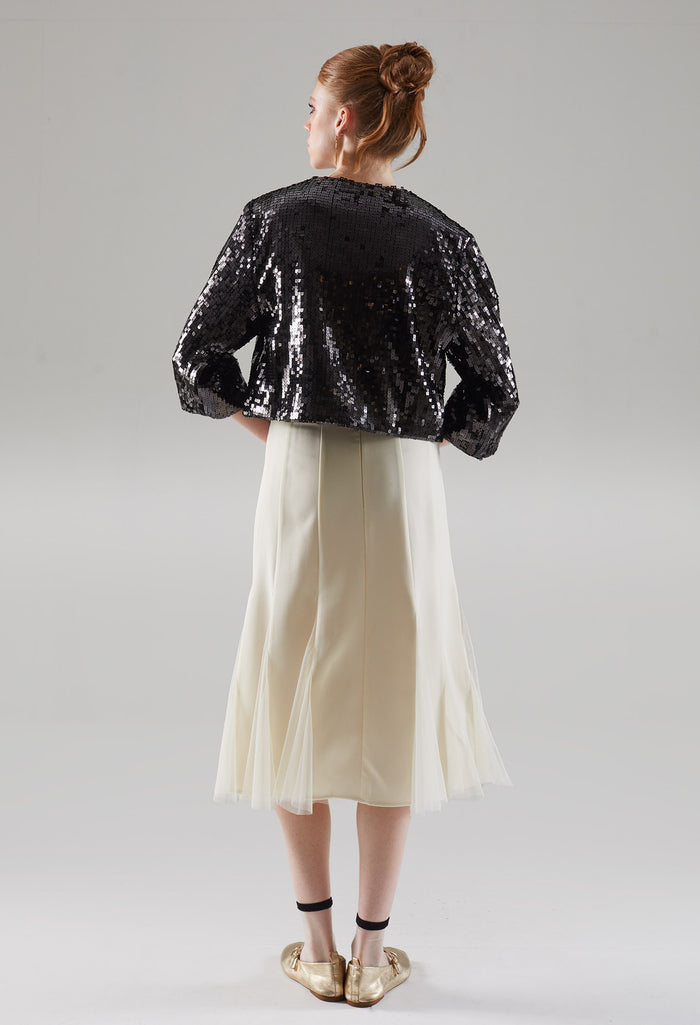 Agleam Shimmer Cardigan Jacket