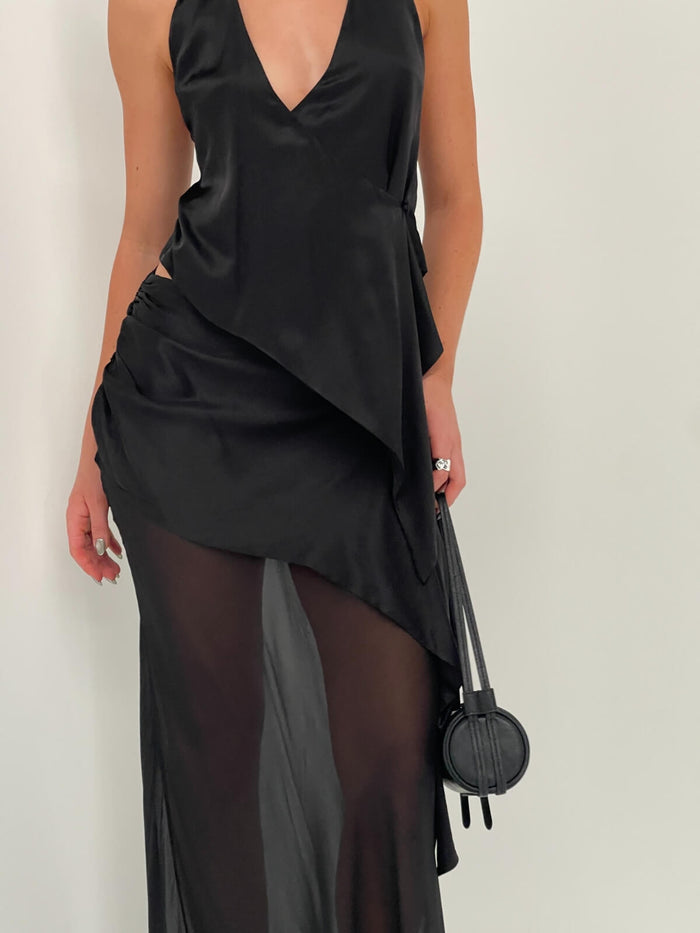 Aisling Halter Top - Black