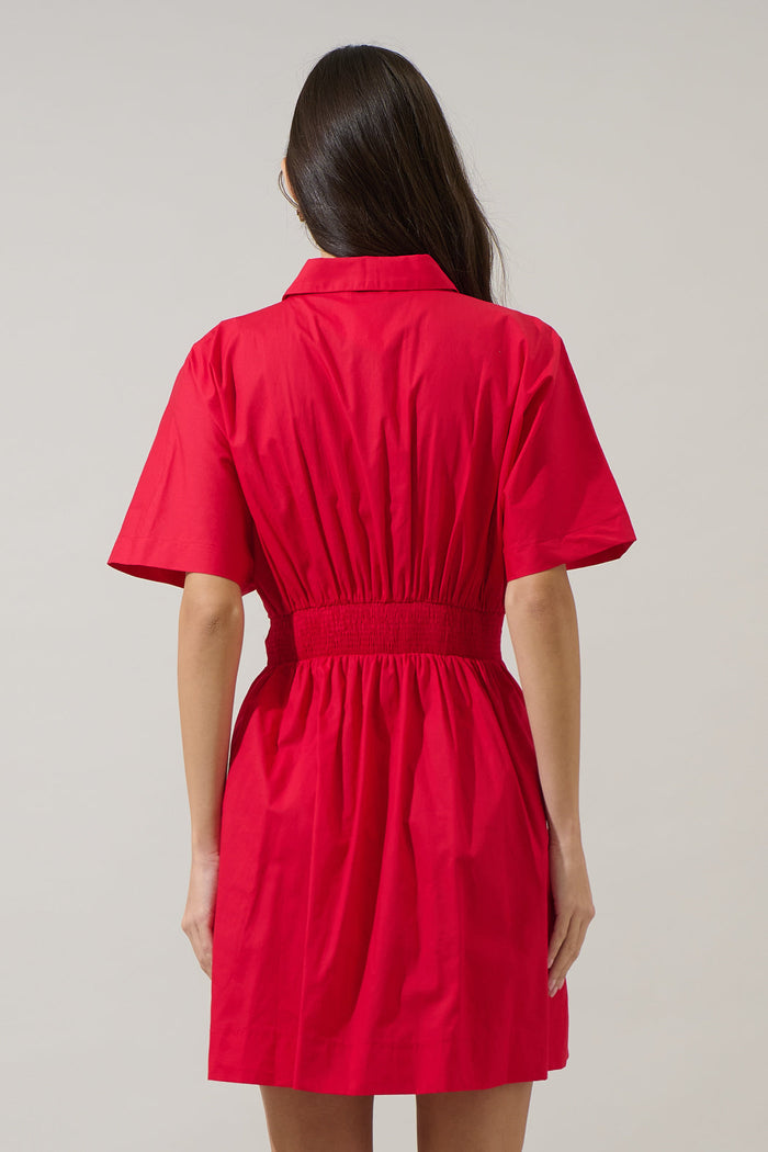 Alix Button Down Mini Dress