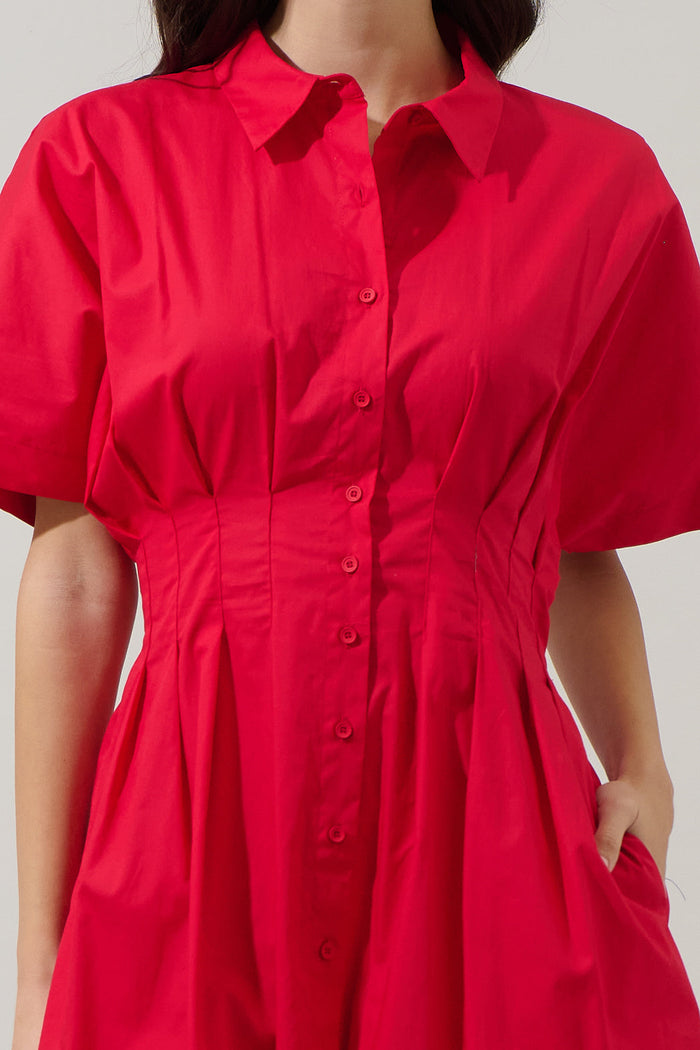 Alix Button Down Mini Dress