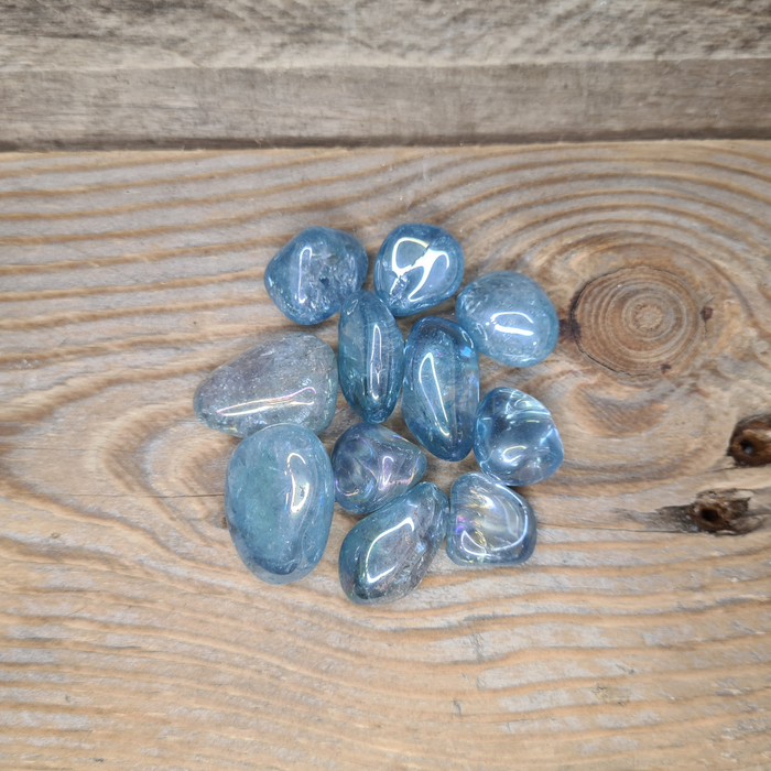 Earthstore® Aqua Aura Quartz - Tumblestone