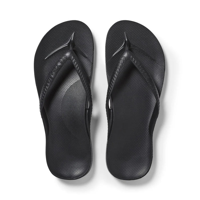 ARCHIES ARCH SUPPORT FLIP FLOPS CLASSIC BLACK