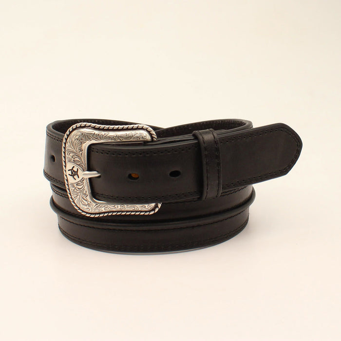 Ariat Men's Black Half Center Bump Western Belt