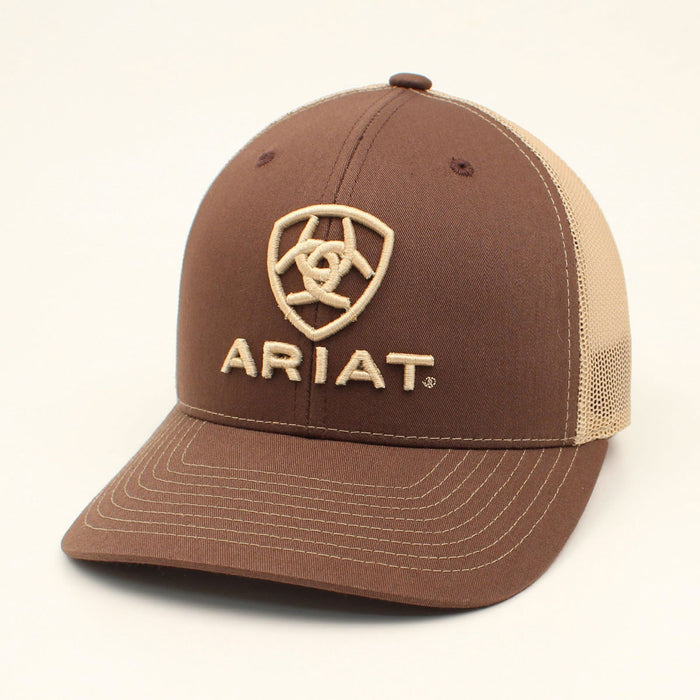Ariat Shield Trucker Hat - Brown & Khaki