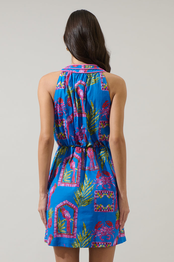 Bally Tropical Gloria Sleeveless Mini Dress