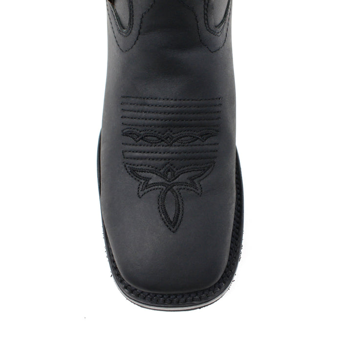 Bandoleros Black Squared Toe Cowgirl Boots
