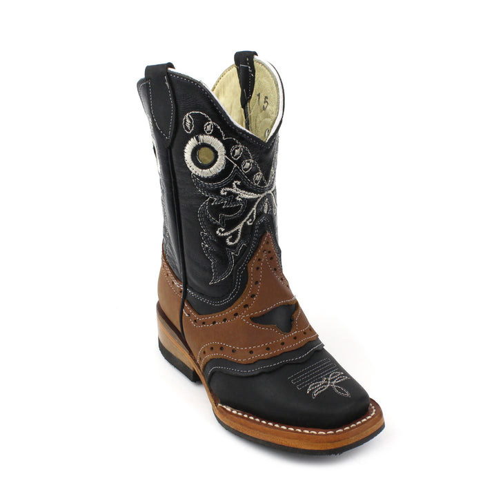 Bandoleros Boys Square Toe Bull Cowboy Boot
