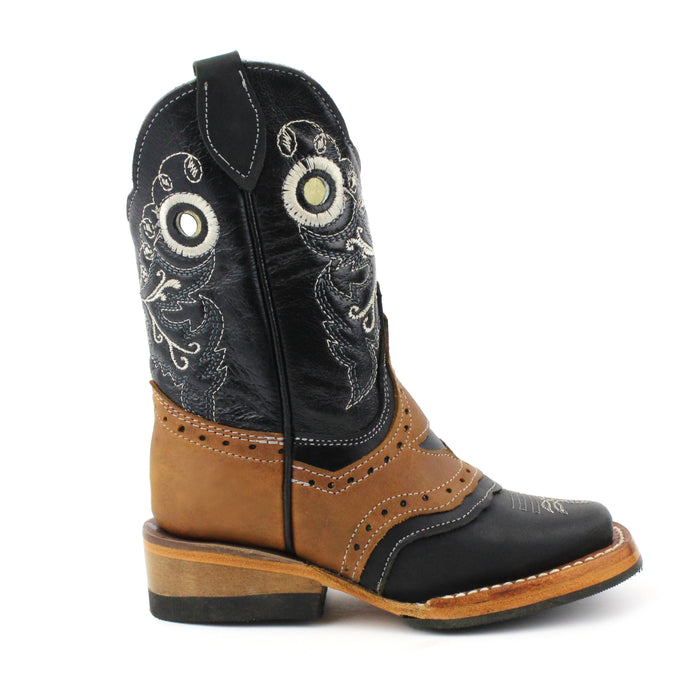 Bandoleros Boys Square Toe Bull Cowboy Boot
