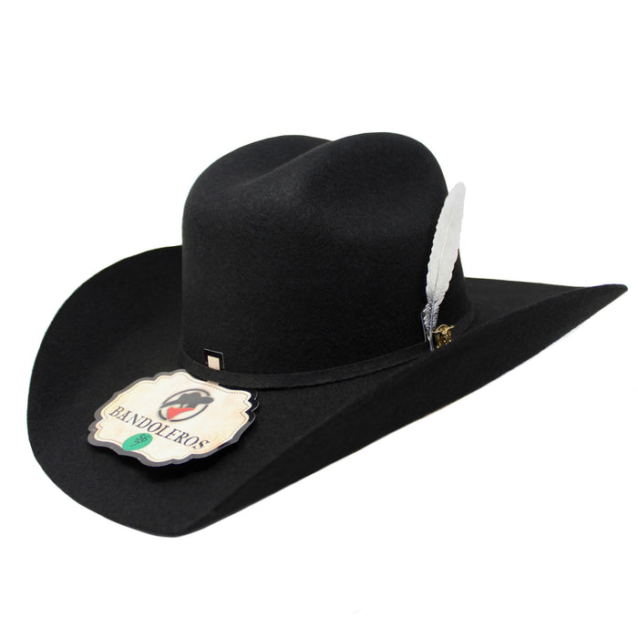 Bandoleros Chihuahua 50X Felt Hat with Premium Aluminum Feather