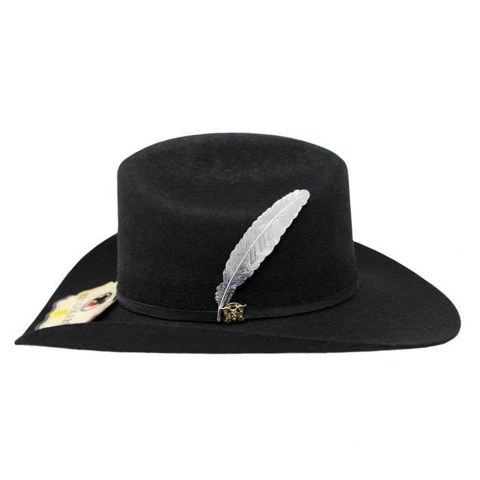 Bandoleros Chihuahua 50X Felt Hat with Premium Aluminum Feather