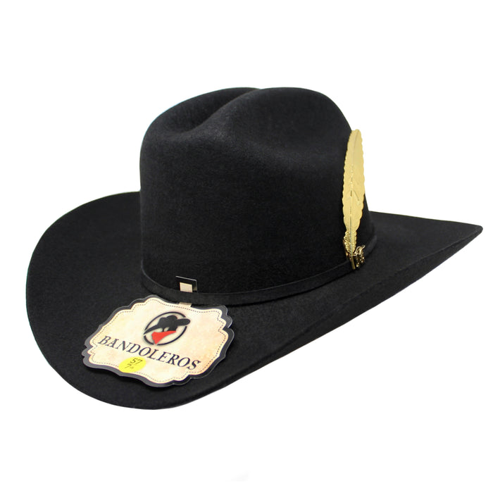 Bandoleros Sinaloa 50X Felt Hat with Premium Aluminum Feather