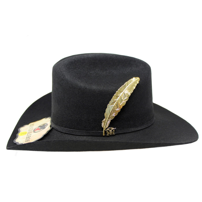 Bandoleros Sinaloa 50X Felt Hat with Premium Aluminum Feather