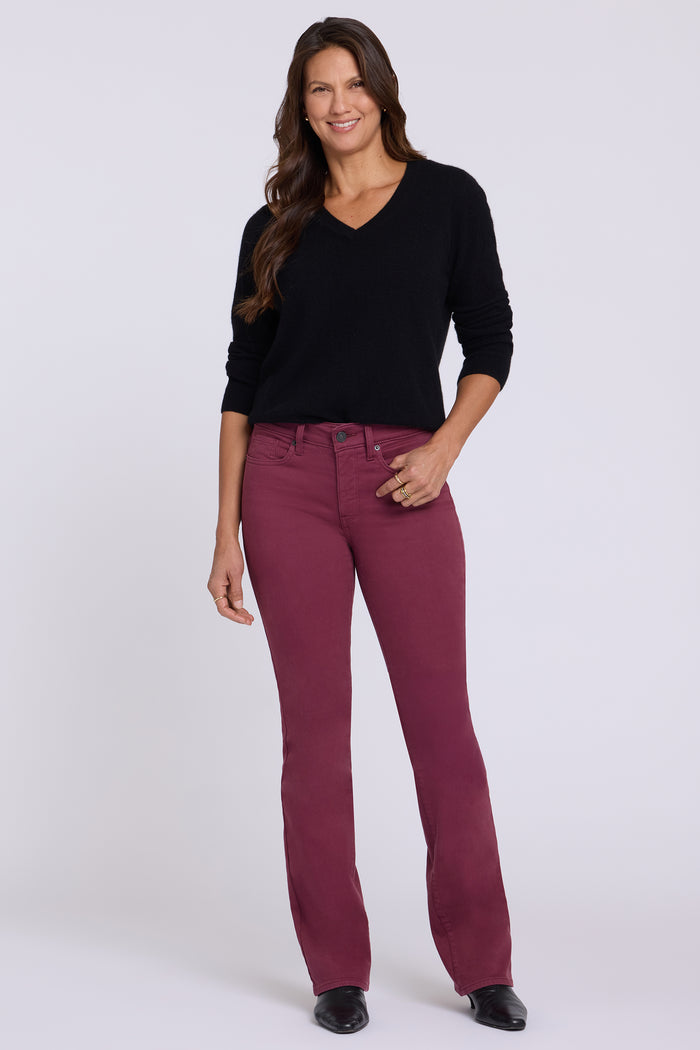 Barbara Bootcut Jeans - True Burgundy