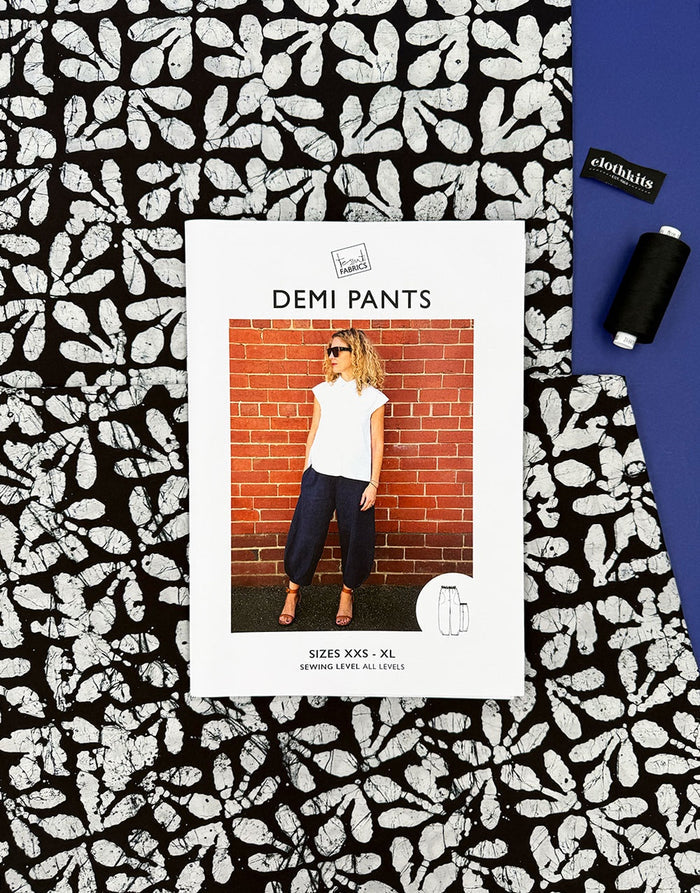 Batik Cotton Demi Pants Dressmaking Kit, Tessuti