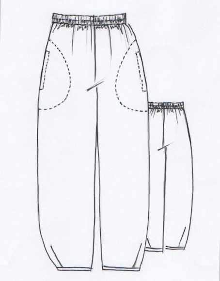 Batik Cotton Demi Pants Dressmaking Kit, Tessuti