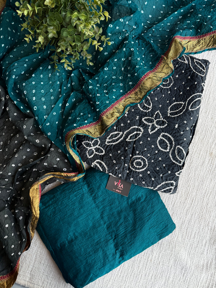 Bhandhej cotton salwar material