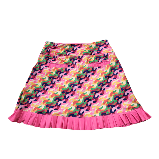 Birdies and Bows Multicolored Camo Skort Size S