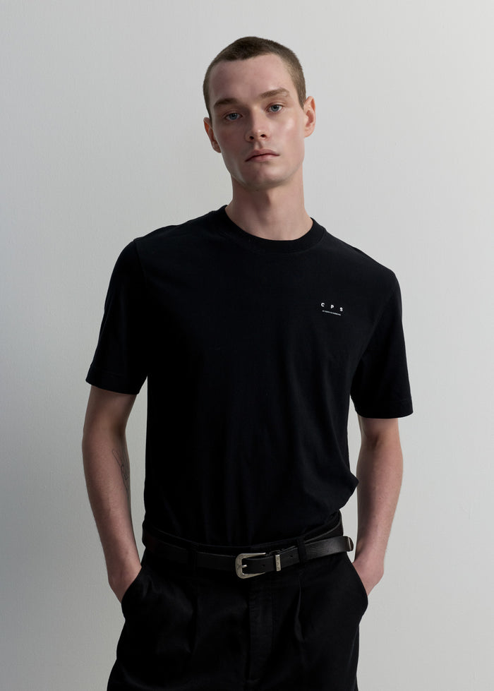 BLACK SULFUR DYED WASHED TEE