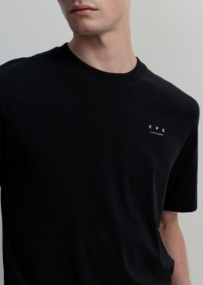 BLACK SULFUR DYED WASHED TEE