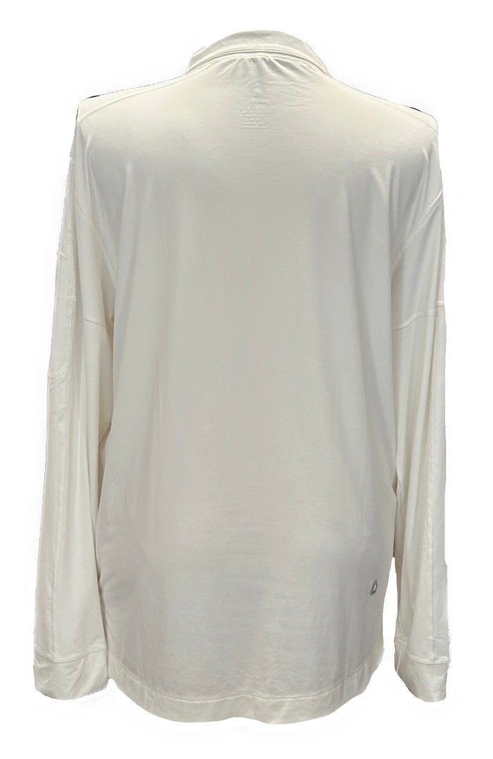 bloq-uv White Solid Mock Zip Pullover Size XXL MSP $90