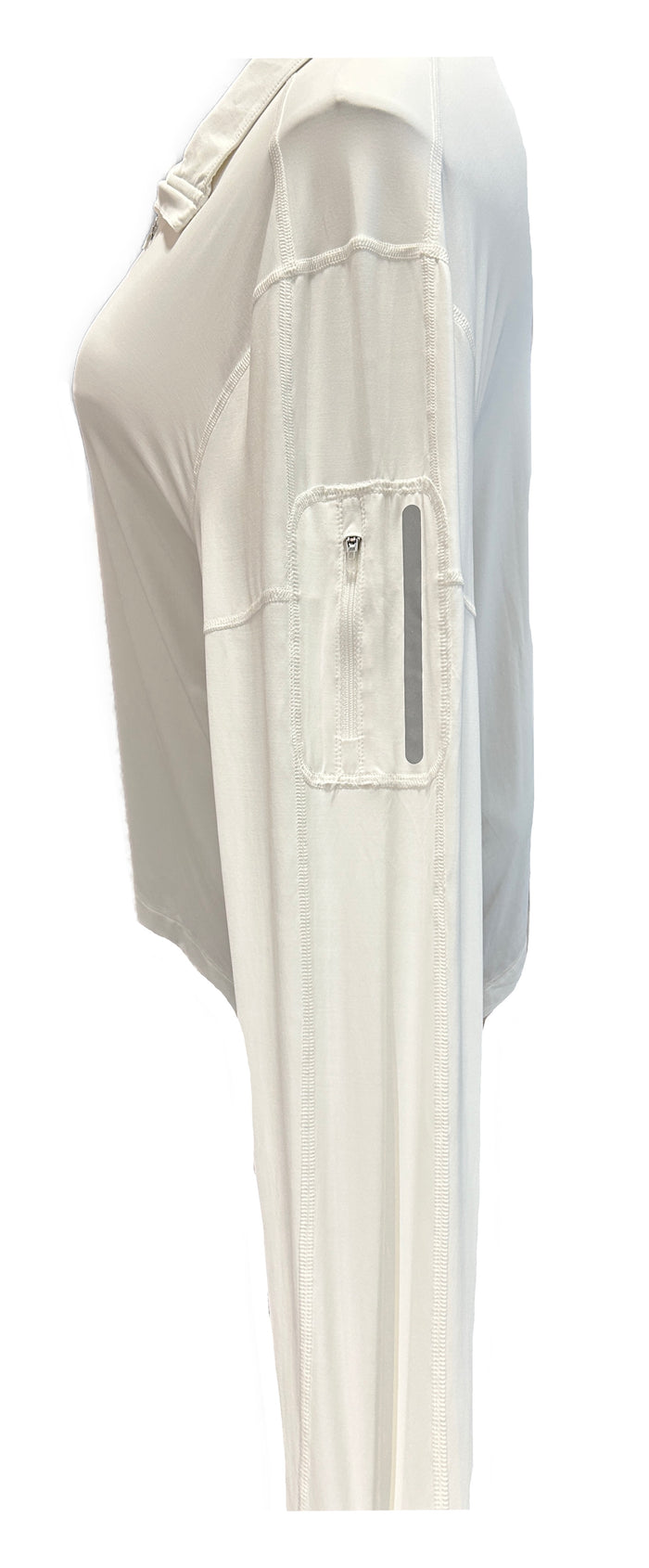 bloq-uv White Solid Mock Zip Pullover Size XXL MSP $90