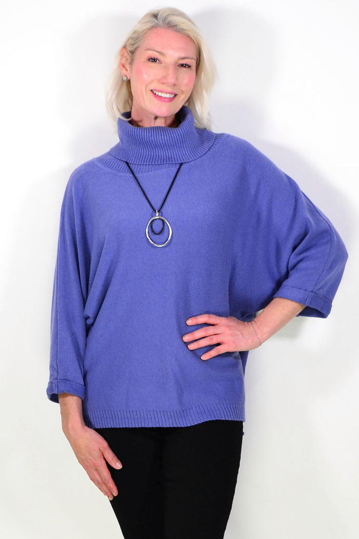 Blue Snuggle Up Tunic Jumper